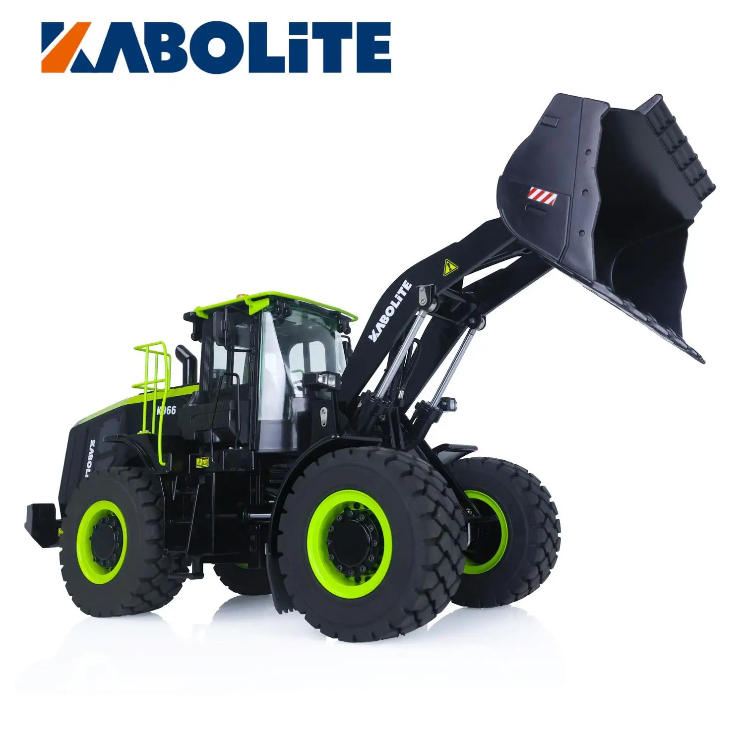 KABOLITE K966 1/16 Painted Assembled Hydraulic RC Loader HUINA Remote Control Construction Vehicle Lights Toy Model Gift