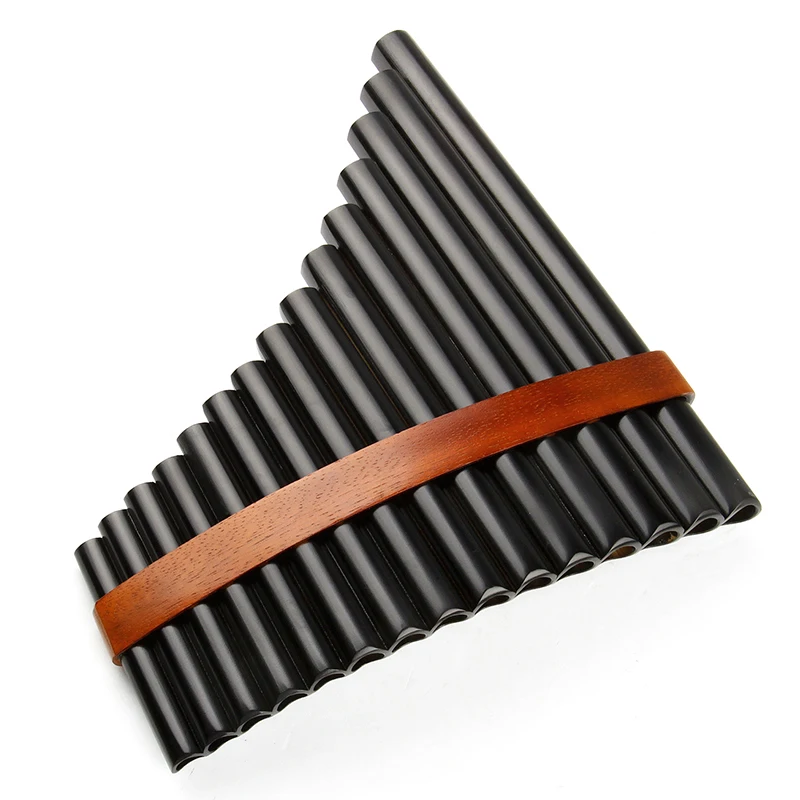 15 Pipes Black Brown Pan Flute G Key  Pan Pipes Woodwind Instrument Chinese Traditional Musical Instrument 1 pc ‌Tunable Flauta