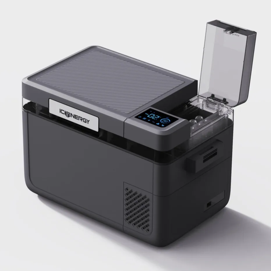 

Ice Machine Refrigerator 2-in-1 Car Outdoor 12V24V New Energy Car Compressor Small Refrigerator