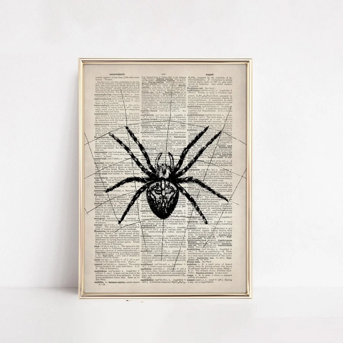 Spooky Spider Wall Art | Vintage Halloween Art | Halloween Wall Art | Antique Halloween | Spooky Art | Halloween Printable