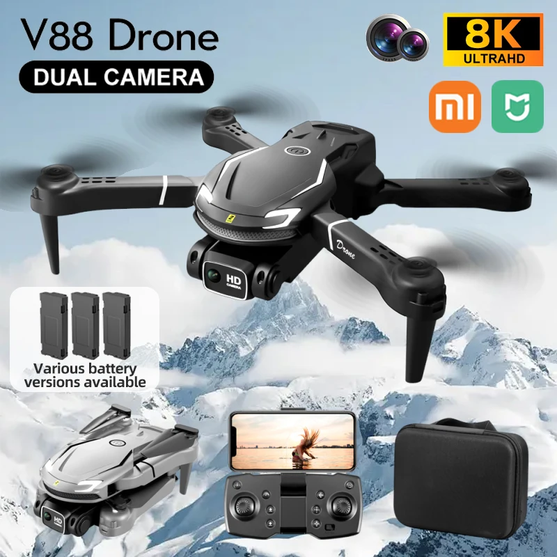 

XIAOMI MIJIA New Mini Drone V88 5G 8K Professional HD Aerial Photography Remote Control Aircraft Folding Quadcopter toy drone