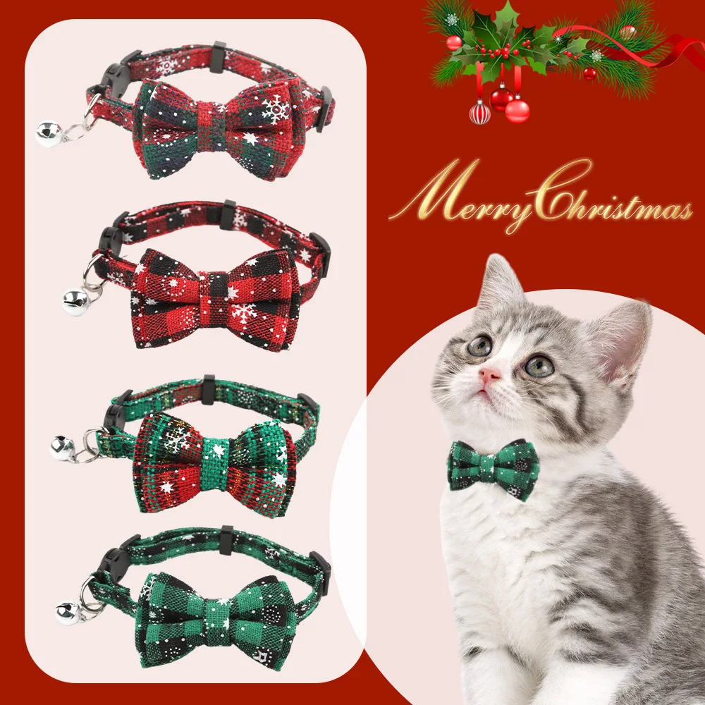 

New Year Christmas Decorations Christmas Miniature Dogs Cat Bell Collars Merry Christmas Natal Noel Gifts 2026 Navidad Xmas