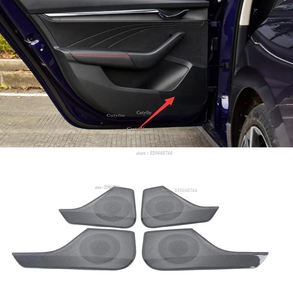 For Skoda Octavia Mk4 RS Pro 2021 2022 A Pillar Audio Speaker Trim Bezel Cover Garnish Door Loudspeaker Cover Accessories