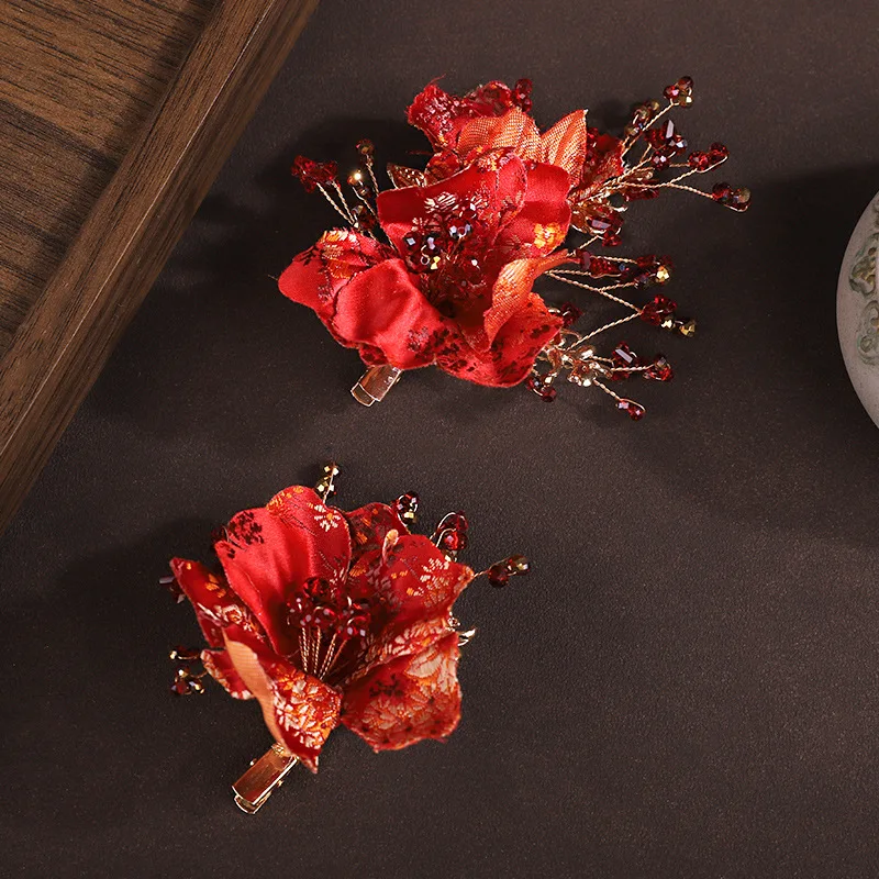 Lucky Bracelet Hand String Antique Hairpin Chinese Clothing Headdress New Tassel Step Edge Clip Girl Daily Cheongsam Accessories