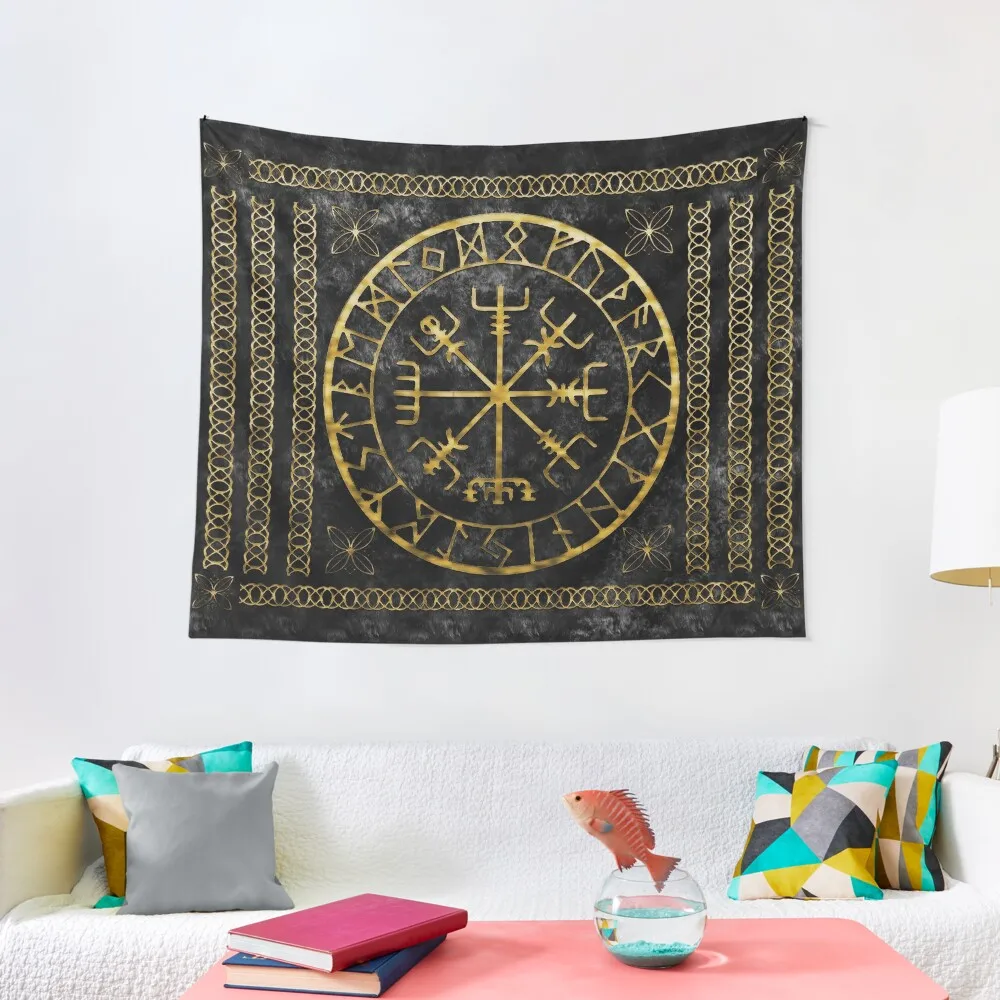 

Viking Celtic Golden Cover Tapestry Japanese Room Decor Custom Tapestry