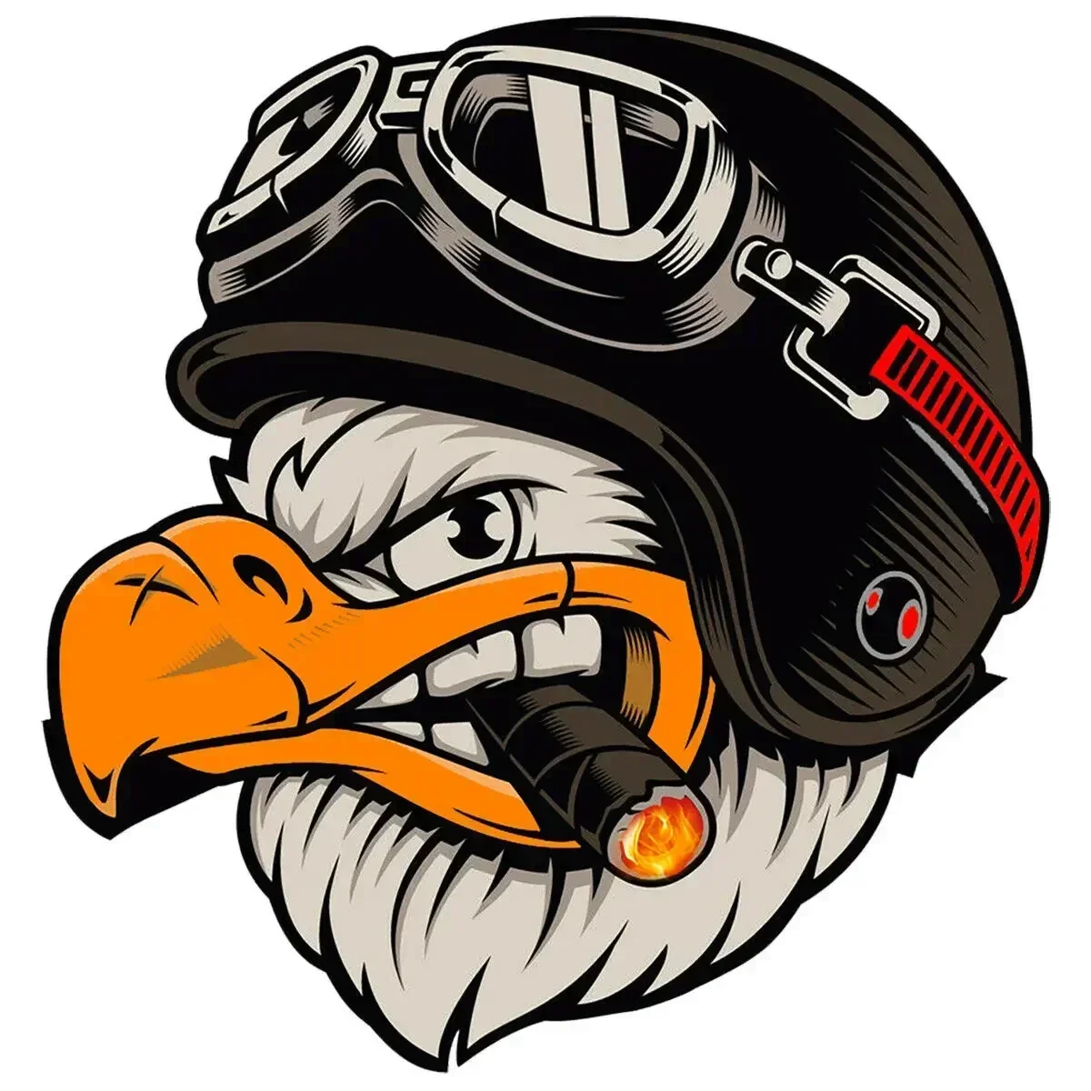 

Car Sticker Motorcycle Stickers AMERICAN EAGLE HELMET Exterior Parts Waterproof Vinyl Decals Car Accessories Products