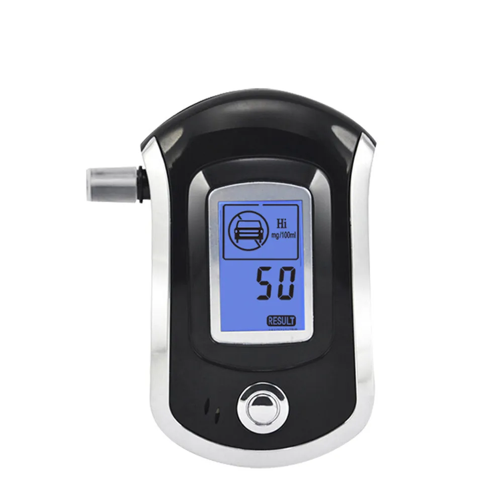 AT-6000, Discount Plastic Freeshipping Dropshipping Prefessional Personal Digital Breath Alcohol Tester Breathalyzer