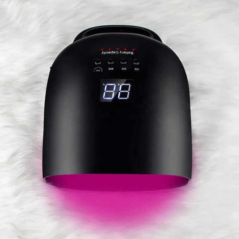 

2026 New Arrival 86W Cordless Rechargeable UV LED Nail Lamp Cure Thumb Nail All Kinds of Gel Polish with Customize Private logo