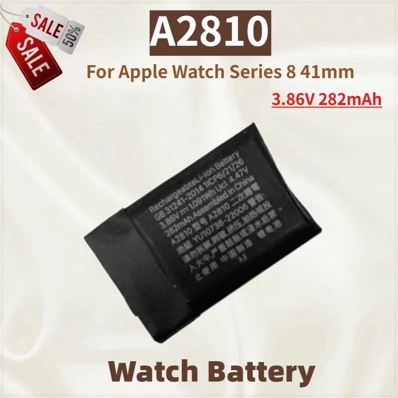 

High Quality A2810 Watch Battery 3.86V 282mAh For Apple Watch Series 8 41mm Brand New Replacement Battery