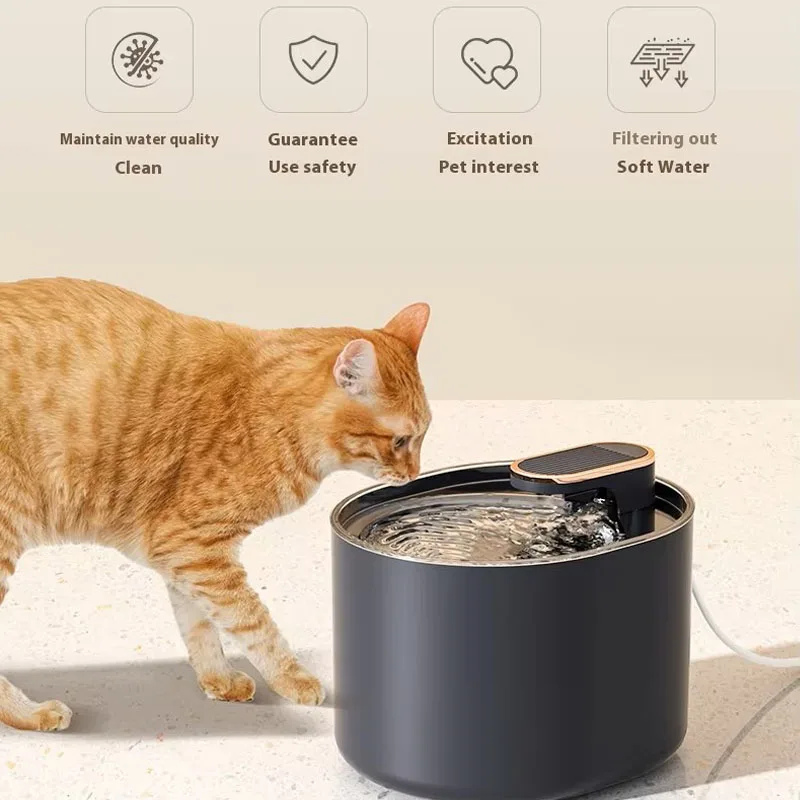 

Intelligent pet water dispenser, cat water dispenser, 3L automatic circulation filter, drinking bowl feeder