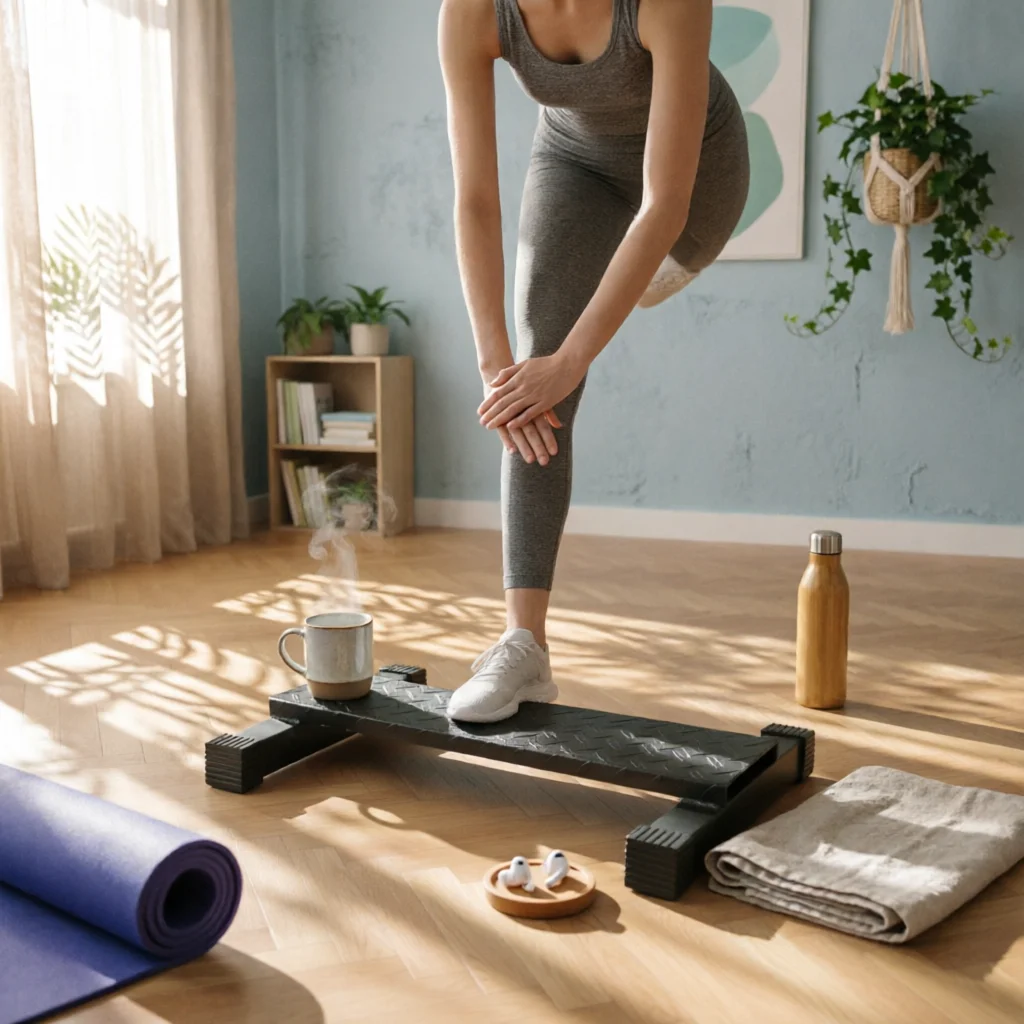 Calf Stretch Board Detachable Heel Raise Block Calf Raise Block Stable Stretcher Long-Lasting for Runners