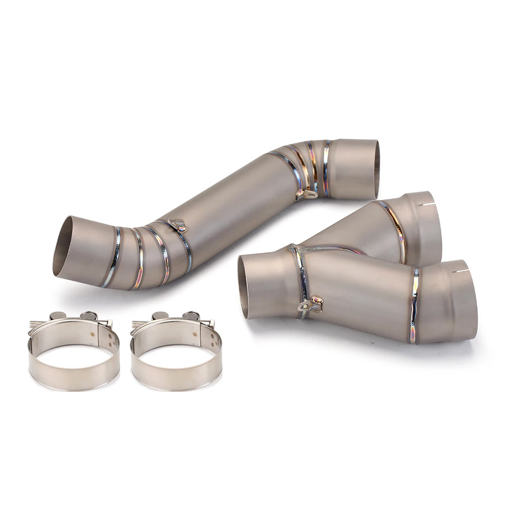 

For BMW S1000RR 2010-2014 S1000R 2014-2016 Motorcycle Exhaust Titanium Alloy Middle Link Pipe Escape Connect Muffler