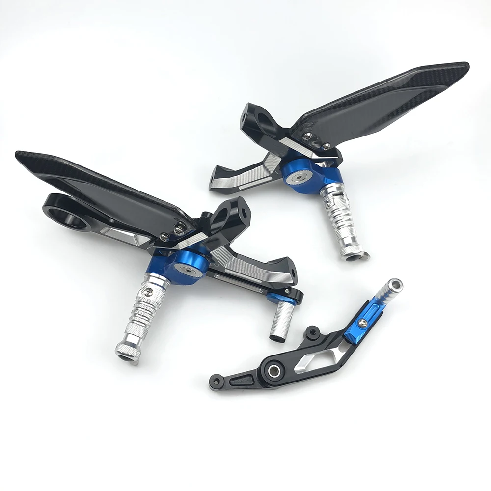 Motorcycle Adjustable Rear Set Foot Pegs Pedal Footrest Rearset For BMW S1000RR 2019-2024 / M1000RR 2021-2024