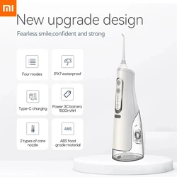 Xiaomi Oral Irrigator USB Rechargeable Water Flosser Portable Dental Water Jet 310ML Water Tank Waterproof Teeth Cleaner Travel
