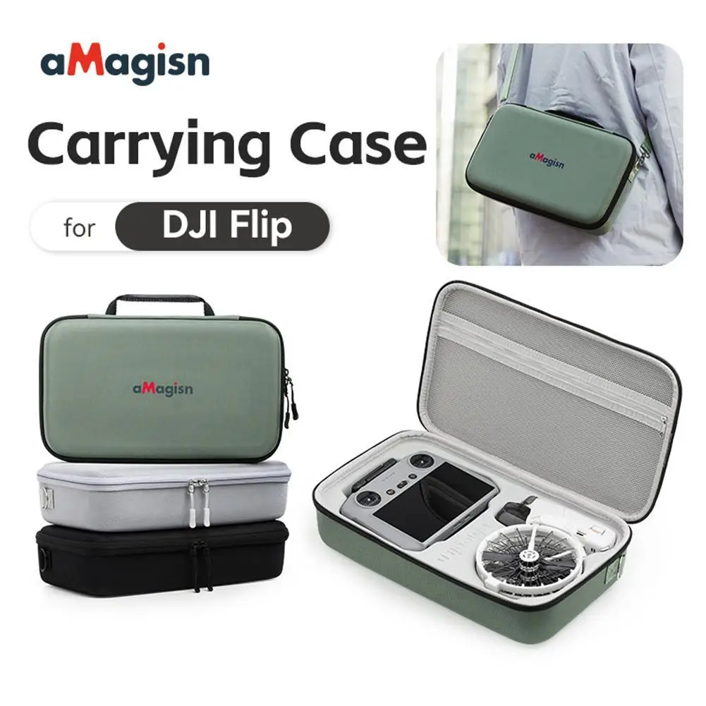 For DJI Flip Organiser Bag For FLIP All-in-One Large Capacity Storage Bag RC 2/RC-N3 Waterproof Portable Handheld Crossbody Bag