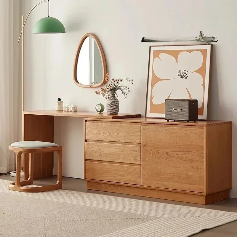 

Тумба-туалетный столик AAX Nordic из массива черного ореха, простой дизайн