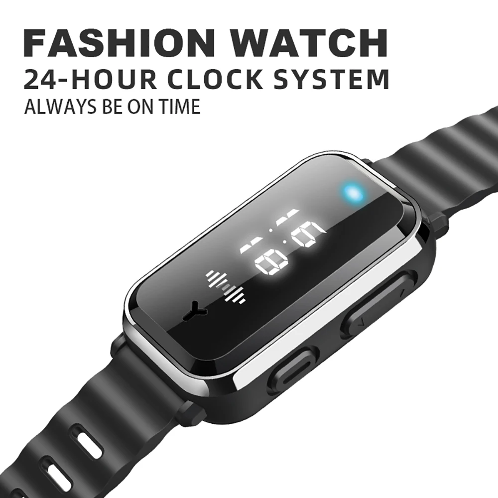 3 in1 Anti-static Silicone Bracelet M16-SE Winter Human Body Static Eliminator Mosquito repellent Wrist Watch for Men/Women gift