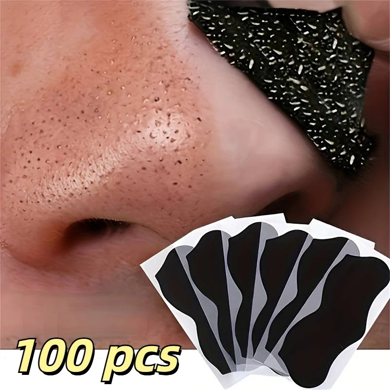 50/100pcs Unisex Blackhead Remove Mask Nasal Strips Shrink Cleansing Pore Nose Black Head Remove Stickers Skin Care Mask Patch