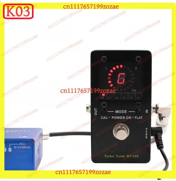 k3 MT-500 Strobe Tuner, High Precision Chromatic Tuner for Guitar, Bass & All Instruments