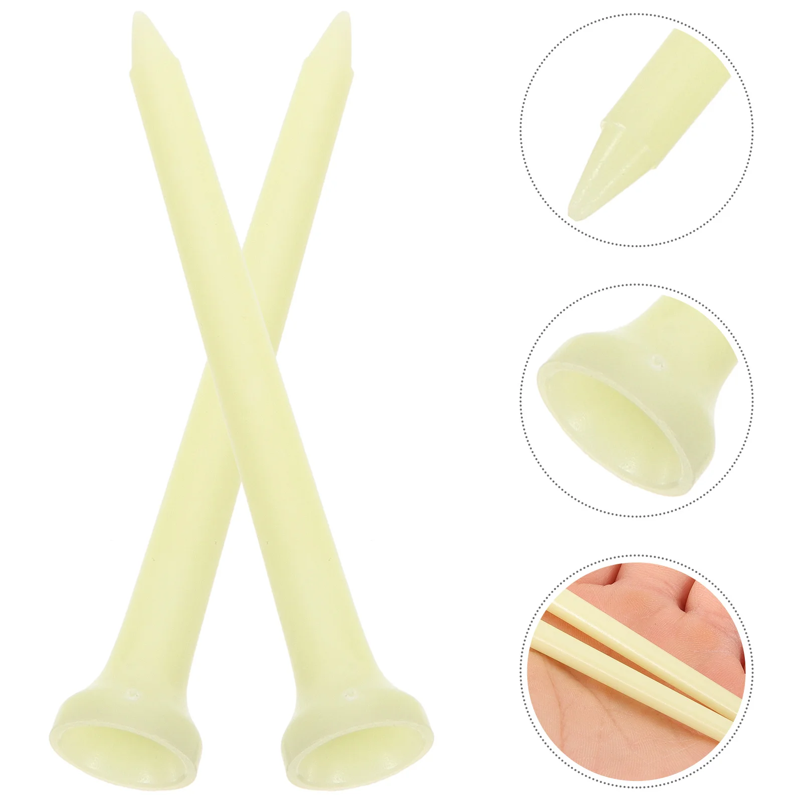 

20Pcs Luminous Golf Tees Wear Resist Convenient for Practice Parties Golf Ball Stands Accessories Golfs Spikes