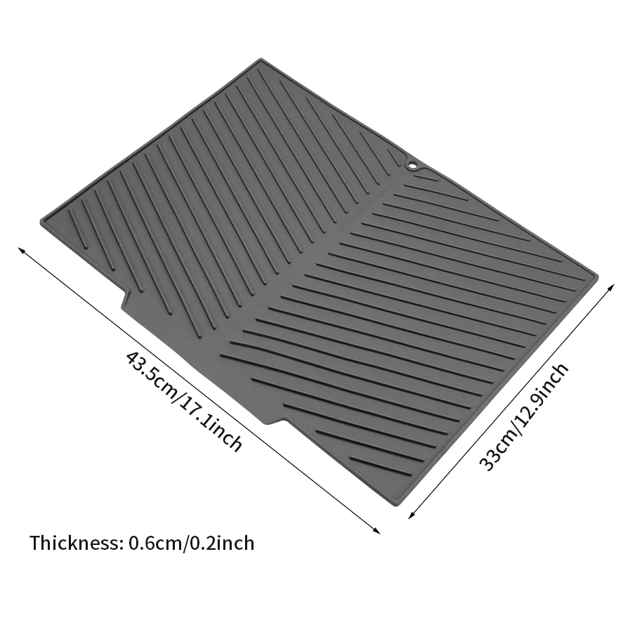 1PC heat insulation mat table silicone drain mat non-slip thickening multi-functional high temperature and anti-hot mat pan mat