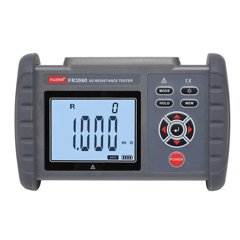FR3060A FR3060 High Precision Micro Ohmmeter Microhmmeter DC Low High Resistance Tester Portable Four-Wire Measurement 300.0KΩ