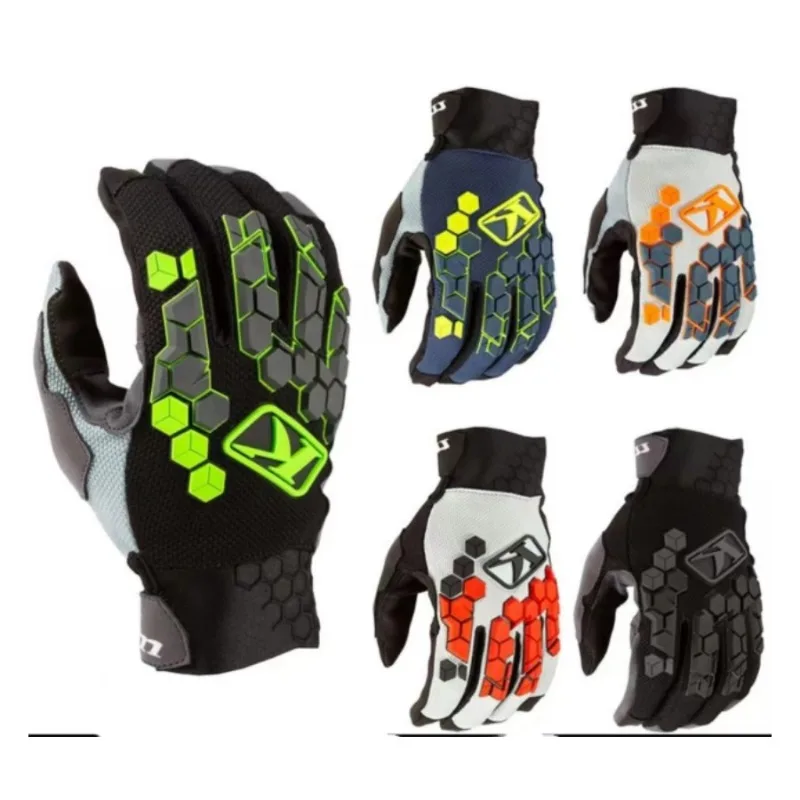 

New Off-road Motorcycle Riding Gloves Anti-wear Breathable Locomotive Full-finger Gloves Outdoor Speed-down Bicycle