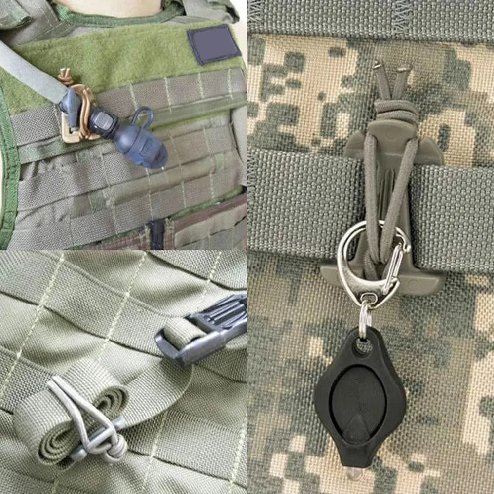 Accessories Backpack Buckle Carabiner Camping Fixing Clip Hanger Hook Hiking Nylon+ABS Snap Fastened 4.5x 3.2cm