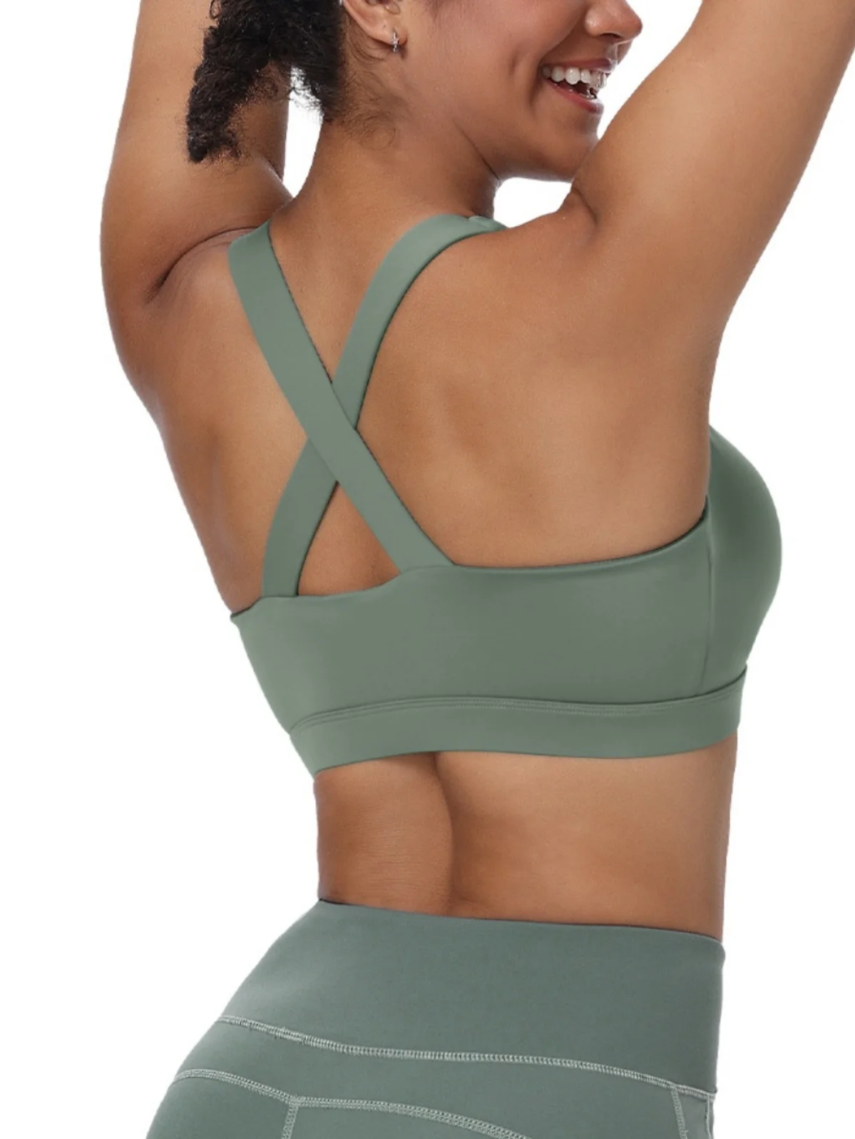 

Женские спортивные бюстгальтеры на бретелях для фитнеса и тренировок, мягкий топ для йоги, майка с перекрещивающейся спинкой