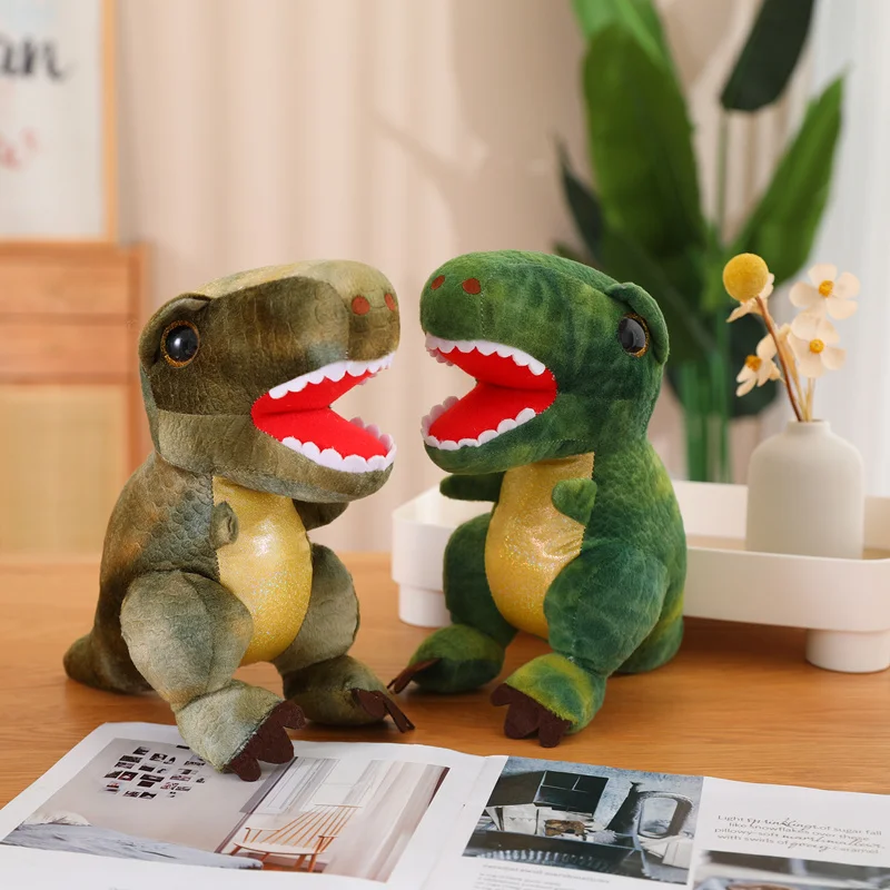 Simulation Cartoon Dinosaur Plush Toys Hobbies Cute Tyrannosaurus Rex Plushie Dolls Mini Kawaii Soft Kids Toys for Boys Gifts