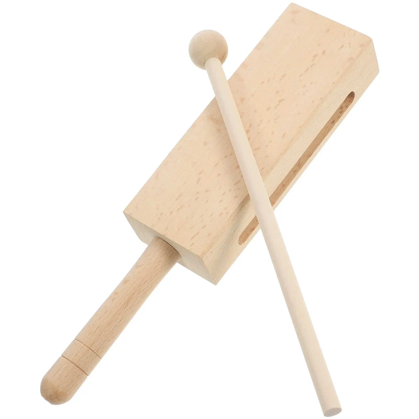 

Wooden Clapper Percussion Instrument Handle Professional Music Tools Handheld Rhythm Baton Wood Material Durability Reliable