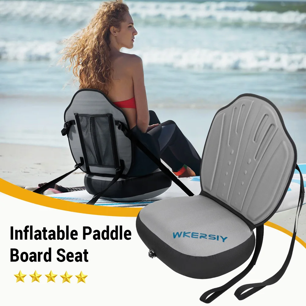 Detachable Kayak Seat with Back Support Inflatable Paddle Board Adjustable Seat for Kayaking