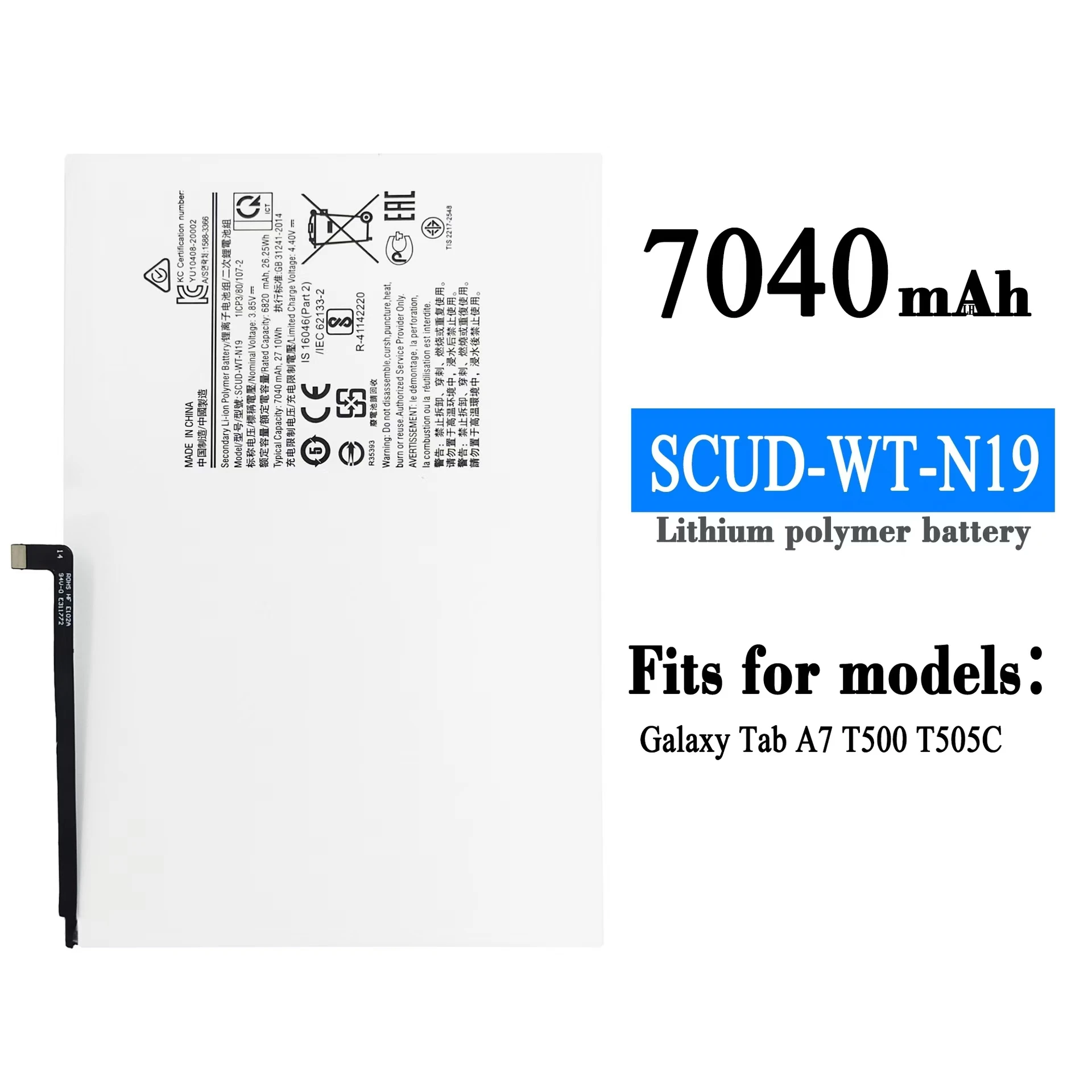 For Samsung Galaxy TAB A7 T500 T505C SCUD-WT-N19 Brand New High Quality Tablet Battery