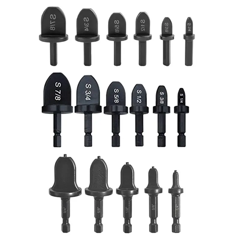 

Набор инструментов для развальцовки медных труб кондиционеров B03C-17Pcs: электрические насадки для дрели и ручные инструменты