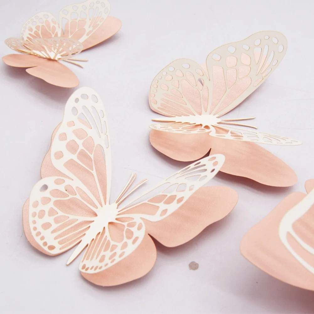Home Decor Ice White Pink Star Double Layer Decal Colorful Party Wall Decor Home Decoration Pearlescent Finish