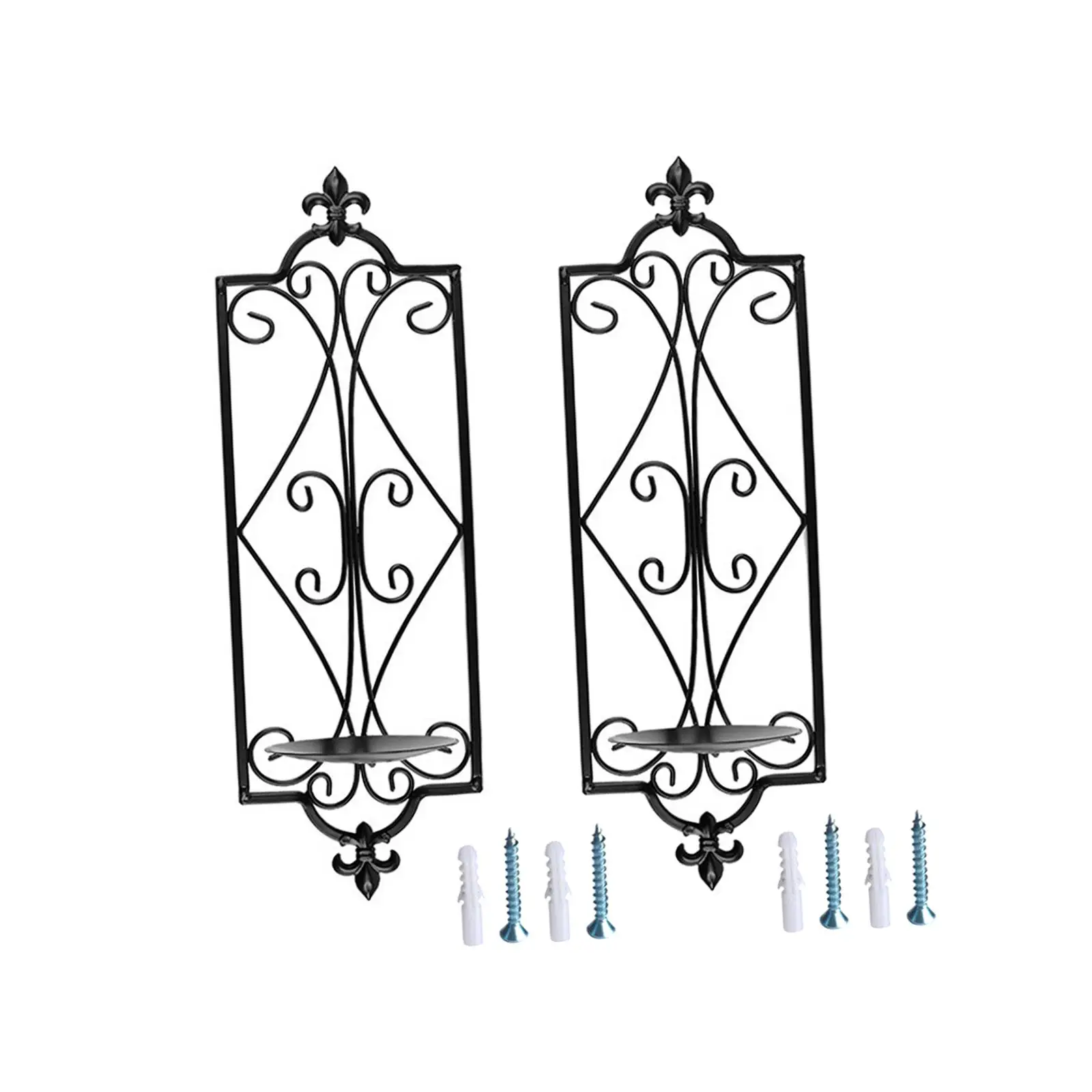 

2 Pieces Candle Sconces Wall Candlestick Holders for Bar Wedding Dining Room