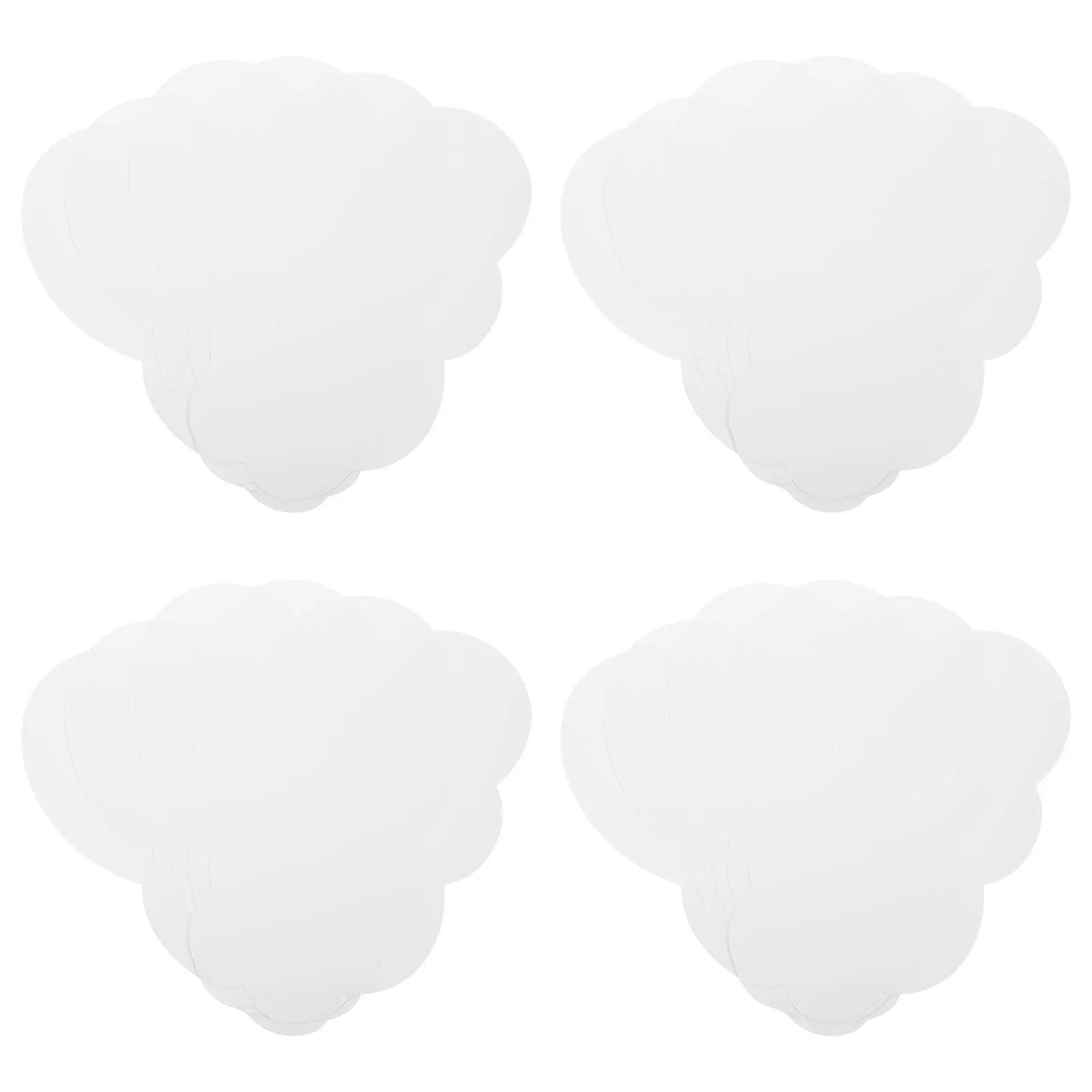 

50Pcs White Cloud Cutouts Cardstock Scrapbook Paper for Playroom Wall Decor Sky Theme Cloud Cutouts White Card Papers