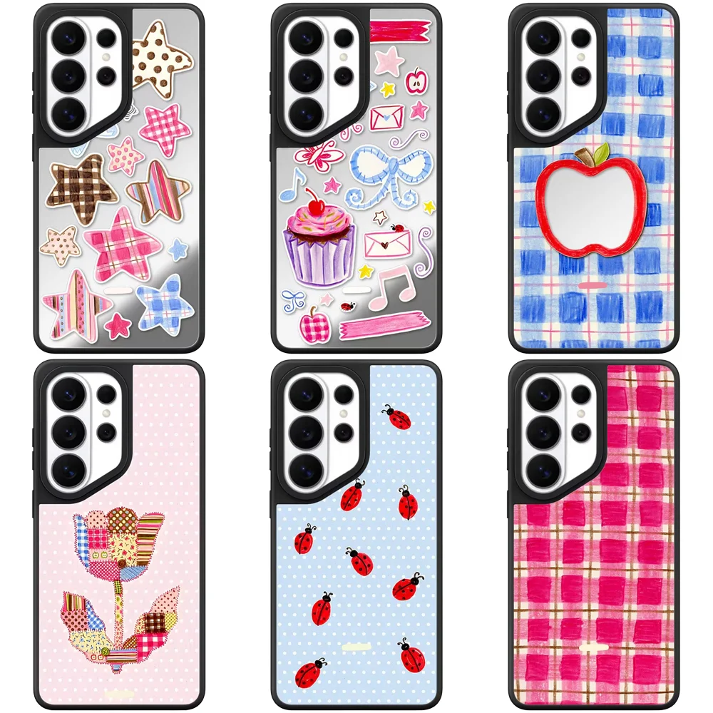 6061135 Mirror Magnetic Case: Compatible with Samsung Galaxy S23 U S24U S25 S26 Ultra S25+ S26 Plus Shell