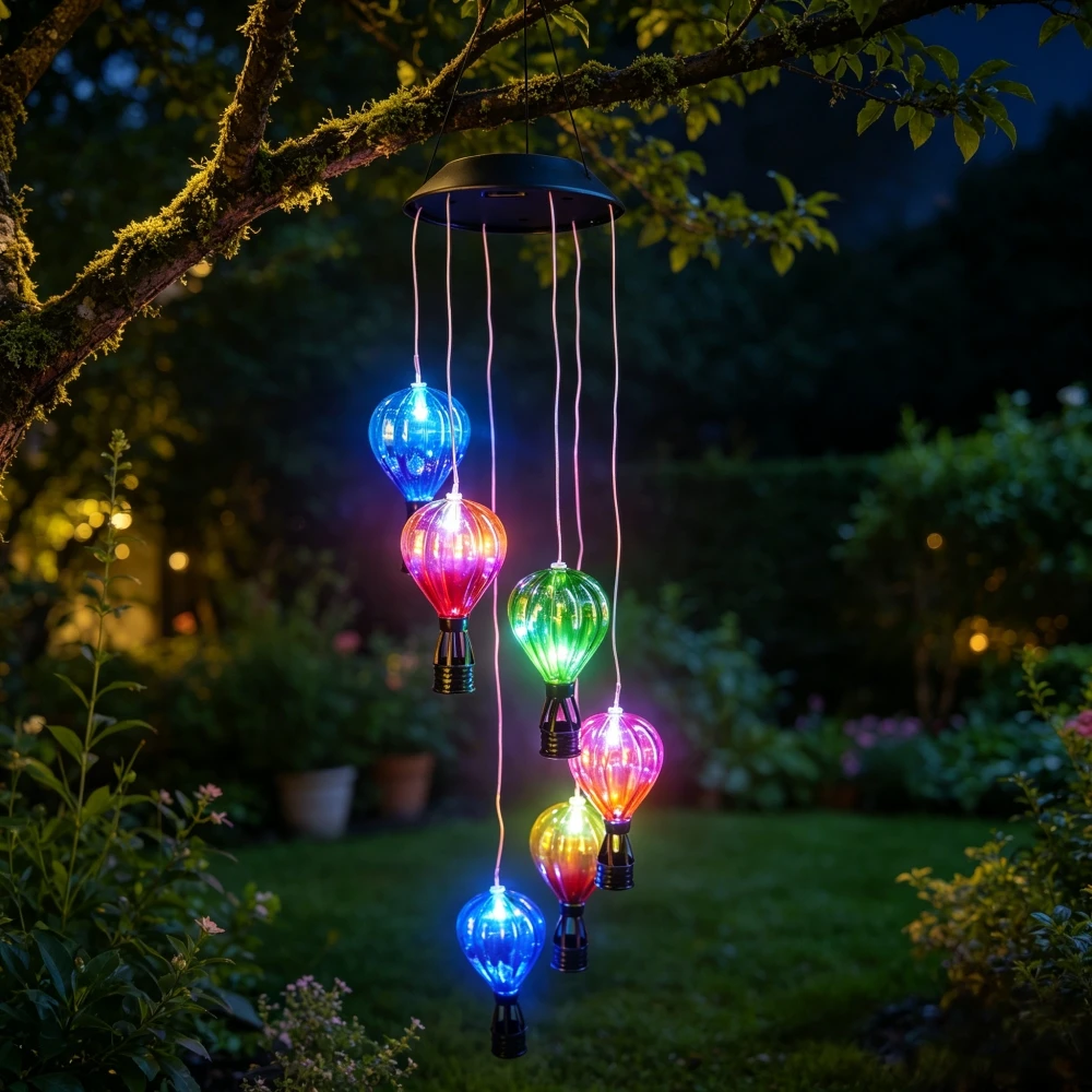 Smart Garden Balloon - 1PC 6LED Solar Hot Air Balloon