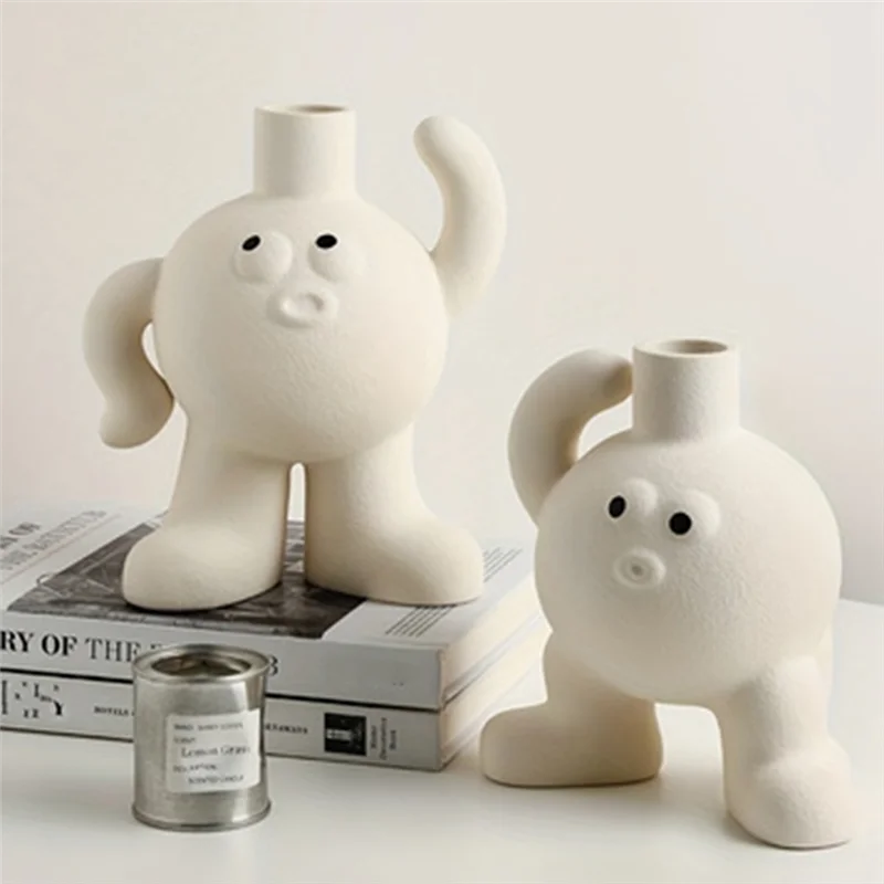 

ABJN-Nordic Vase Flower Pot Home Decoration Ornaments Desktop Living Room Decoration Ornaments Hydroponic Flower Pot