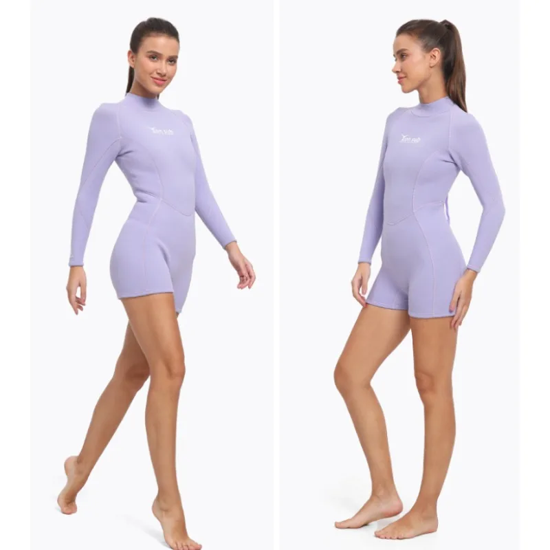 3 مللي متر نسيج النيوبرين كم طويل الدفء Spearfishing السباحة بدلة غطس الغوص التجديف الغوص الانجراف بذلة