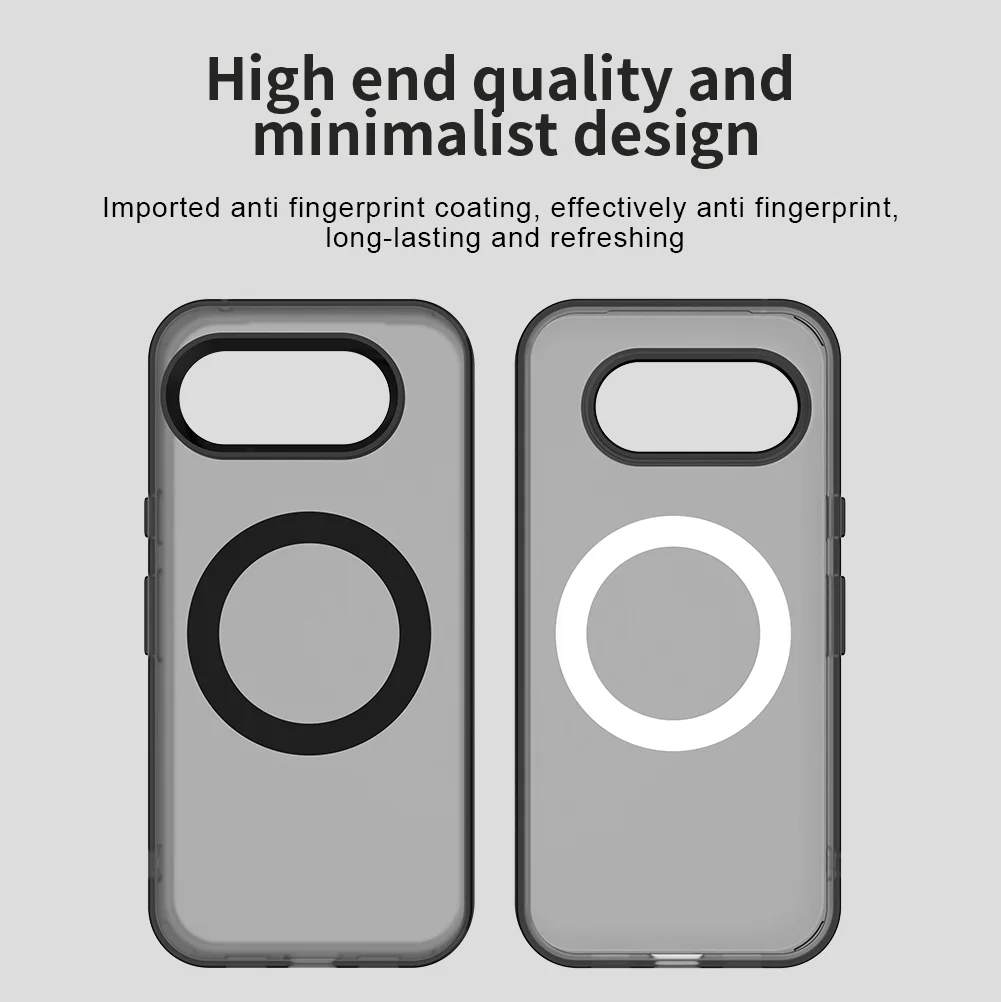 Candy Color Translucent Magnetic Case For Google Pixel 10A 9A 8A Soft TPU Frame Hard Plastic Shockproof Phone Protective Cover