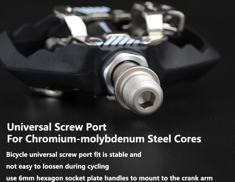 RACEWORK M8020 Pedal MTB Selbstsicherndes Pedal für SPD-System Mountainbike-Pedale mit Klampe für Shimano – Detail 4