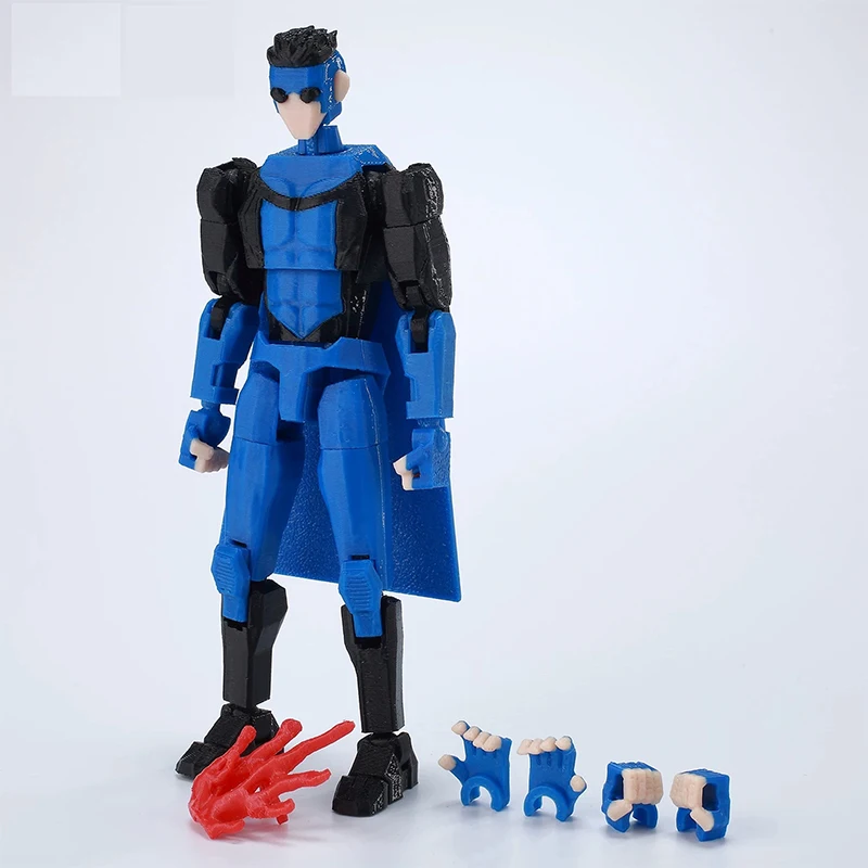 3d Printed Articulated Action Figure Jointed Model Kit Assembled Superhero Figurine For Tabletop Games Decor & Collectible Gifts