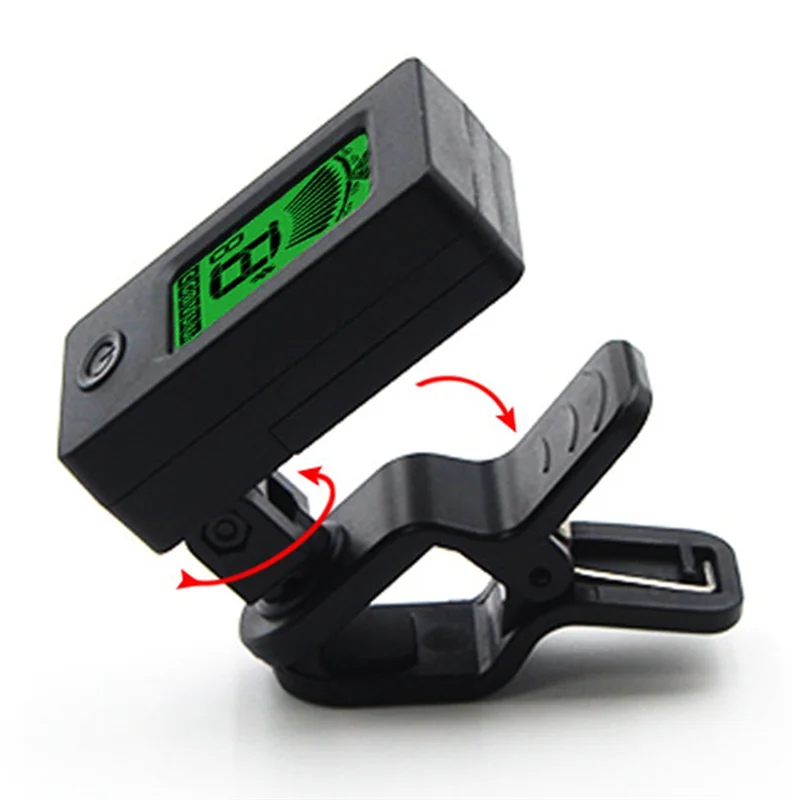 Guitar Tuner Acoustic Electric Guitar Bass Accessories Musical Equipment Charging Rotatable Guitar Tuner Tunning-AT20
