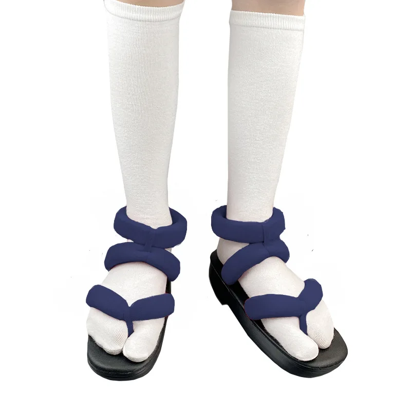 Sapatos de jogo de anime Botas de cosplay Geta PVC