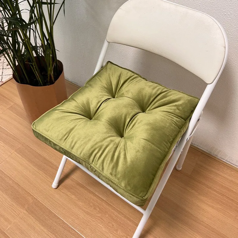 Nordic stijl stoelkussen huishoudelijk erker tatami effen kleur Nederlandse fluweel kantoor mat PU Tuan stoelkussen decoratie