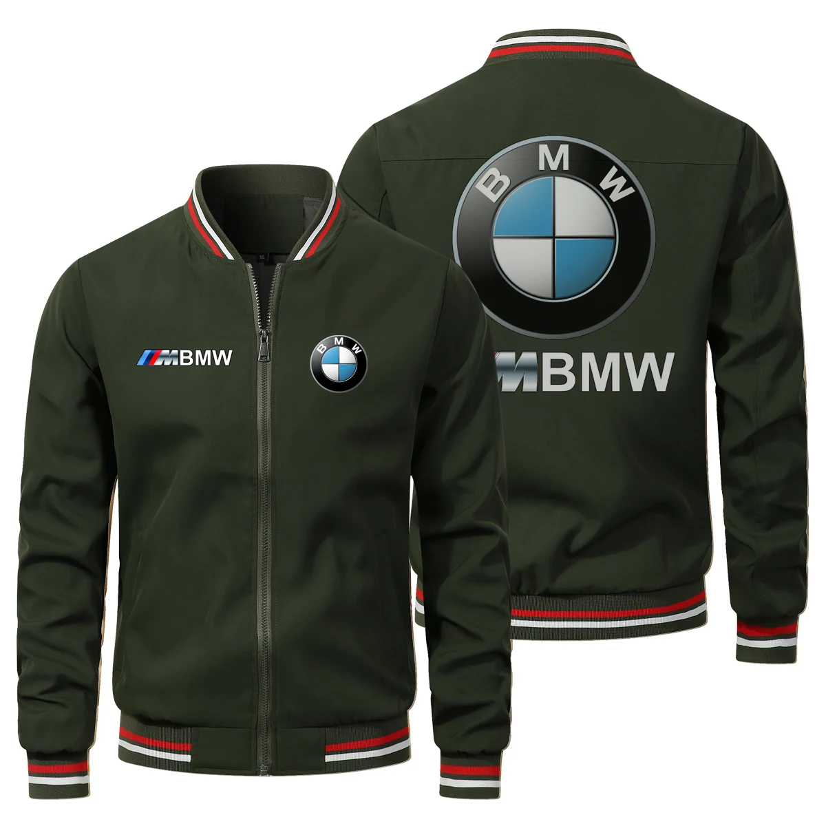 2025 New BMW Men's and Women's Casual Simple Jacket 2D Printed BMW Pattern Motorcycle Riding Jacket BMW Motorcycle Riding Jacket