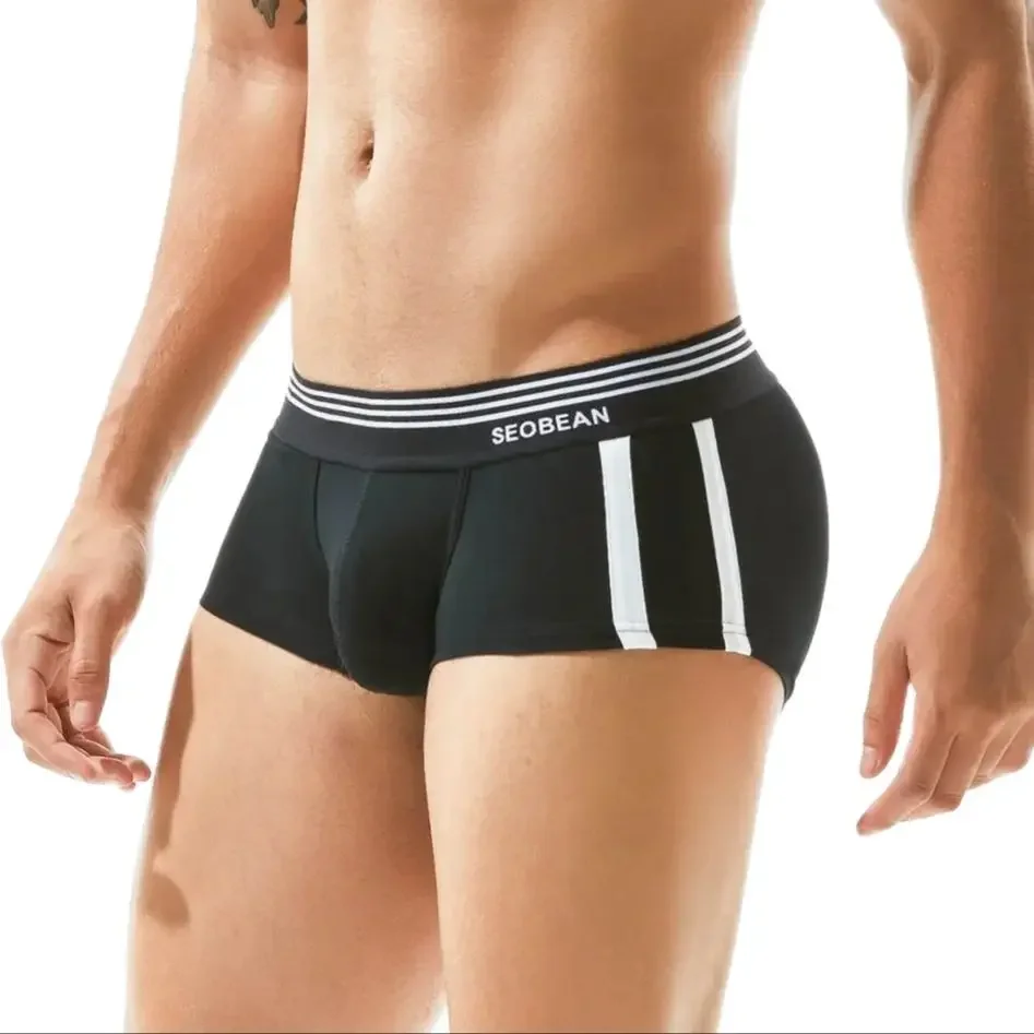 Seobean-stretch boxer for men, sexy underwear, low rise