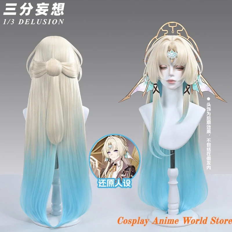 

In stock Honkai Star Rail Pearl Cosplay Wig props Gradient Wig mIHOYO Game Halloween Party Women Role Play Wig